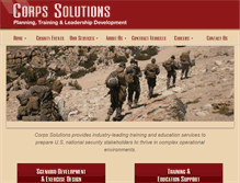 Tablet Screenshot of corps-solutions.com